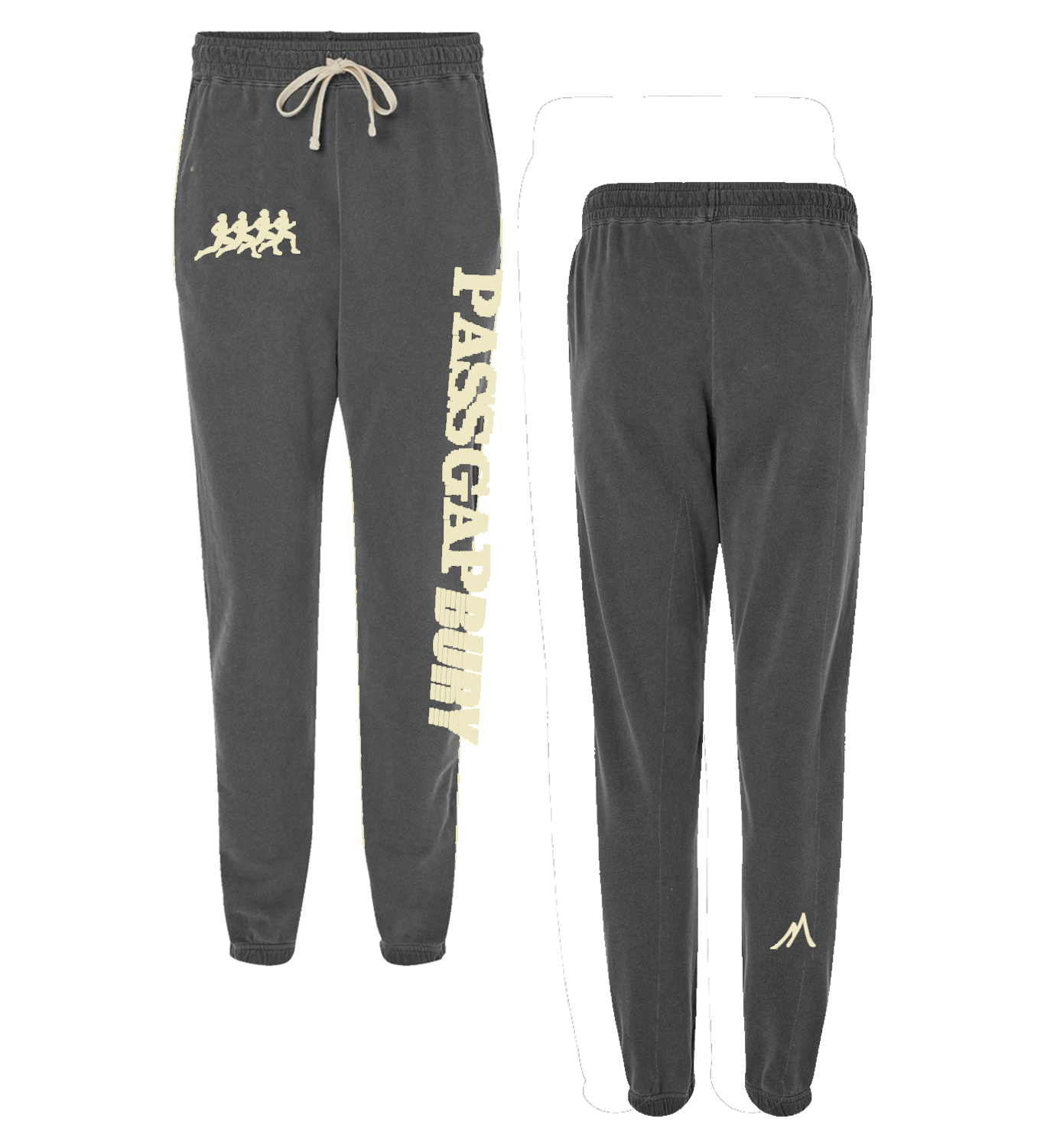 Pass Gap Bury - Sweatpants - Off White Print - Last Chance