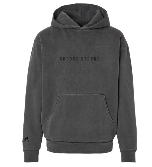 CHOOSE STRONG HOODIE- Black