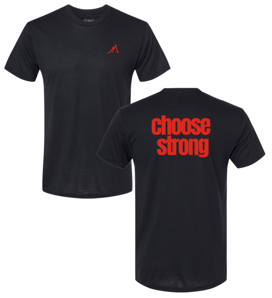 Choose Strong Red Tee