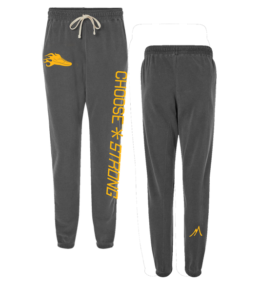 Choose Strong - Sweatpants - Yellow Print