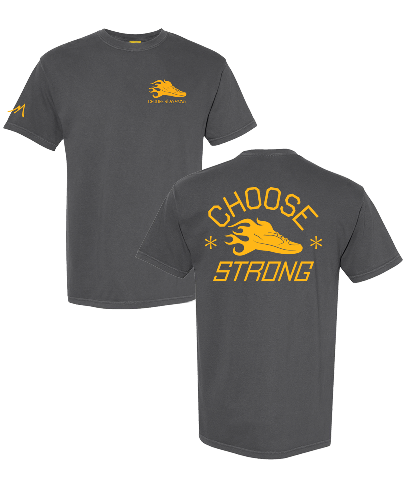 Choose Strong - Tee - Yellow Print