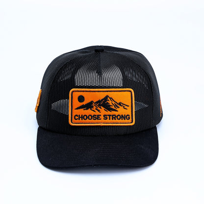 Choose Strong Mesh Hat - Black