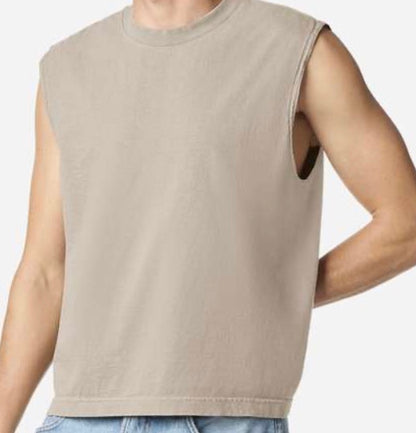 CHOOSE STRONG MUSCLE TANK - Camel Unisex