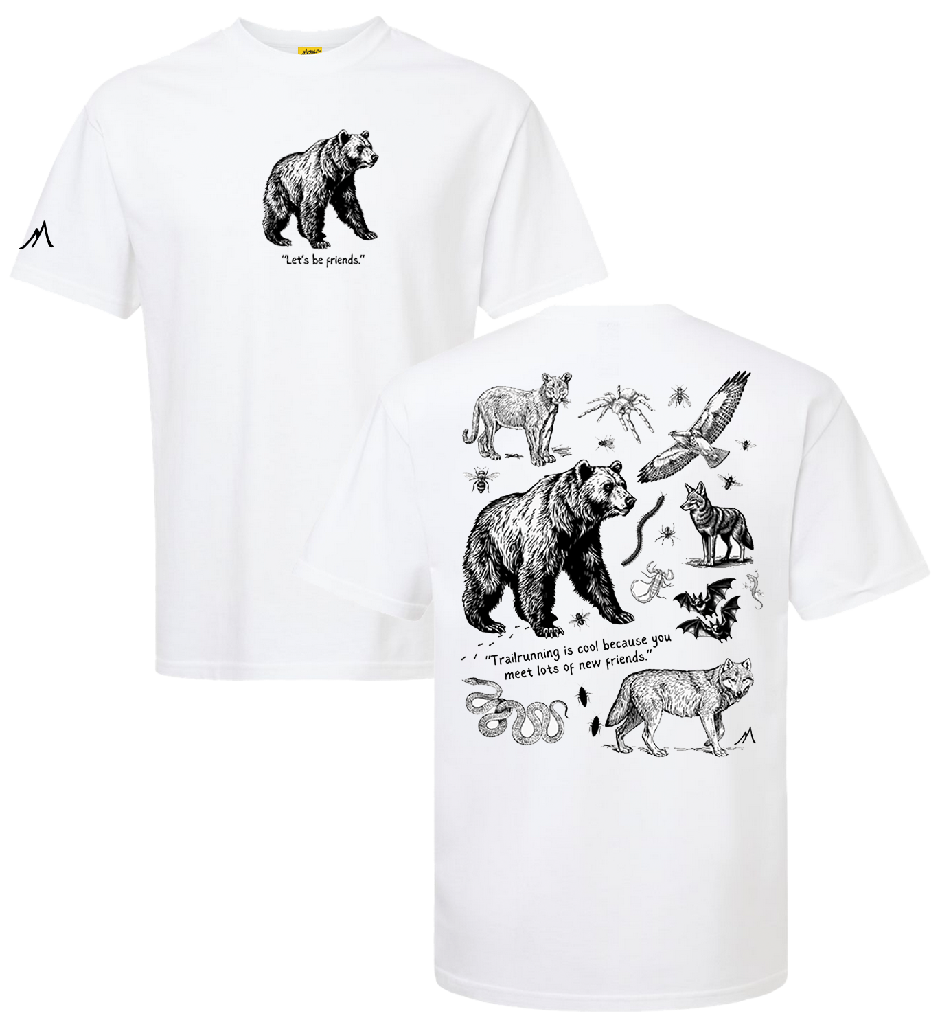 Lets Be Friends Tee - White