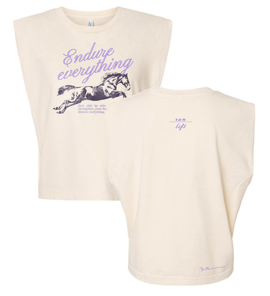 Limited Edition Endure Everything Women's Muscle Tee+ Signed Note from Sally McRae