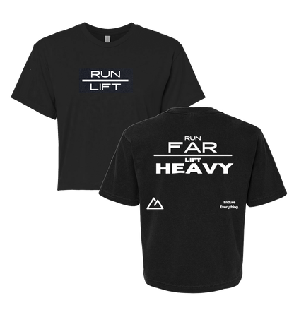 RUN + LIFT CROP TEE