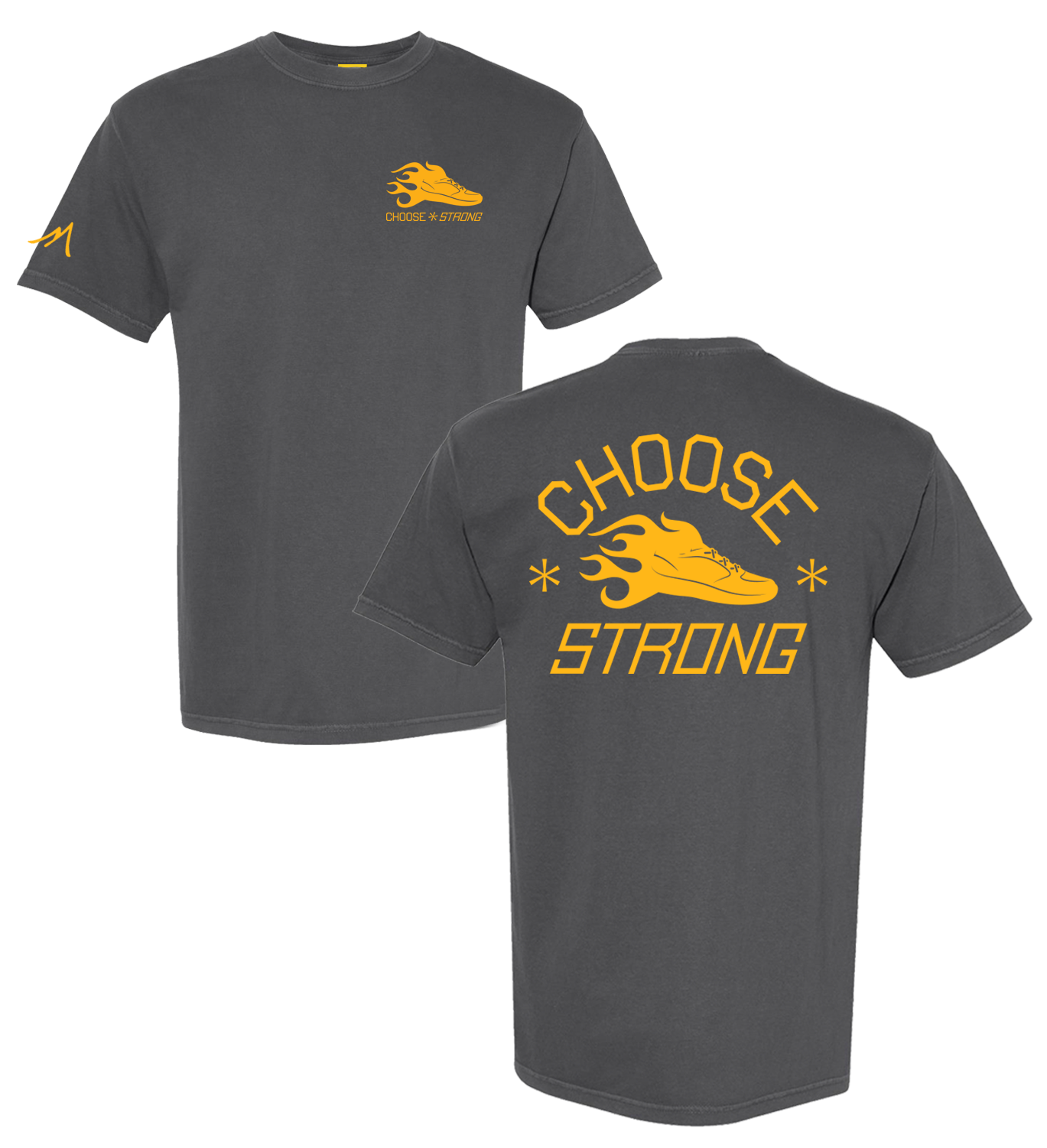 Choose Strong - Tee - Yellow Print