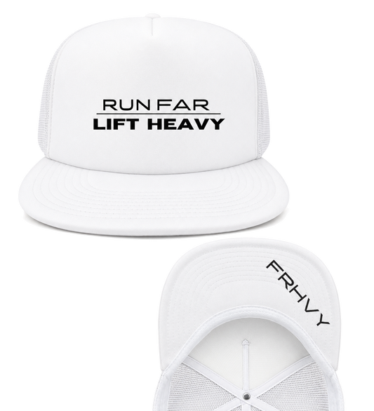 White RUN + LIFT Underbill Hat